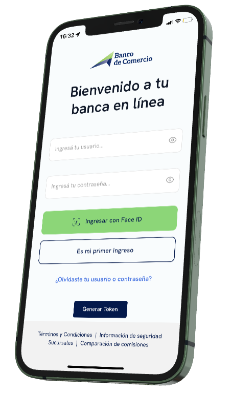Banco de Comercio — app de banca en línea